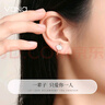Vana銀耳夾無(wú)耳洞女一貝子耳釘畢業(yè)生日禮物送女朋友老婆 一貝子耳夾【貝母款】玫瑰金色 曬單實(shí)拍圖