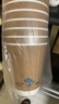 得力(deli) 一次性帶蓋牛皮咖啡杯加厚防燙紙杯子奶茶豆漿熱飲杯 曬單實(shí)拍圖