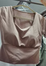 ACKDCS新款夏季帶胸墊瑜伽服短袖女普拉提訓(xùn)練健身上衣專業(yè)跑步運(yùn)動T恤 曬單實(shí)拍圖