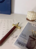 洽苒德國品牌鋼筆式毛筆可換墨囊書法專用初學(xué)者狼毫軟頭軟筆小楷毛筆式鋼筆科學(xué)軟筆式小毛筆筆墨水 酸枝木鋼筆式毛筆（單支） 送墨囊50支 小楷 曬單實(shí)拍圖