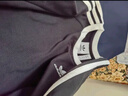 adidas純棉運(yùn)動(dòng)上衣圓領(lǐng)長袖T恤男裝夏季阿迪達(dá)斯官方三葉草 黑色/白   L 曬單實(shí)拍圖