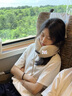 蒙奇奇【德國品牌】u型枕護頸u形頸枕套脖枕便攜旅行飛機高鐵午睡枕神器 【下單即贈對應顏色收納盒】 舒適睡覺(jué)不歪脖丨10小時(shí)旅行不累 曬單實(shí)拍圖