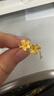 周六福（ZLF） 黃金耳飾女款足金999婚嫁甜蜜櫻花格?；ńY(jié)婚耳墜 計(jì)價(jià) 2.68g 曬單實(shí)拍圖
