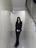 匆蒙職業(yè)西裝套裝女春秋正裝大學(xué)生面試職員工作服休閑西服外套女修身 曬單實(shí)拍圖
