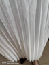 粟茝網(wǎng)紗半身裙春夏季雪紡女新款垂感高腰顯瘦百褶a字小個(gè)子中長(cháng)款 白色 78cm 曬單實(shí)拍圖