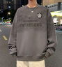 大力水手戶(hù)外休閑圓領(lǐng)衛衣男士春秋款印花長(cháng)袖t恤寬松上衣 WW05灰色XL 曬單實(shí)拍圖