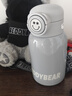 杯具熊（BEDDYBEAR）兒童保溫杯316不銹鋼大容量便攜吸管直飲兩用男女寶寶學(xué)生水杯 豌豆兒童杯-摘星熊·黑630ml 免費定制 曬單實(shí)拍圖