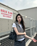 CHARLES&KEITH鏈條單肩腋下托特包流浪包包女包女友生日七夕禮物CK2-20671559 Noir黑色 M 曬單實(shí)拍圖