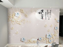 現(xiàn)代簡(jiǎn)約電視背景墻壁布裝飾新款家和影視墻紙3d立體浮雕壁畫自粘 款式2（按尺寸定制） 【絨底】8D立體環(huán)保晶雕布/平方 曬單實(shí)拍圖
