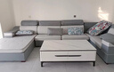 宜耀沙發(fā)客廳簡(jiǎn)約現代大小戶(hù)型冬夏兩用家用可拆洗U型科技布藝沙發(fā) 耐磨免洗科技布-海綿版 三人位2.2米 曬單實(shí)拍圖