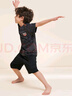 愛(ài)慕兒童男童夏季運動(dòng)衣吸濕排汗運動(dòng)服體育課運動(dòng)服涼感上衣褲子可外穿 五分褲AK2829401 140 曬單實(shí)拍圖