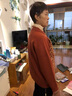 恒源祥胖媽媽秋裝新款毛衣外套春秋季洋氣中年大碼針織開衫中老年人上衣 卡其色 M (90-105斤) 曬單實(shí)拍圖