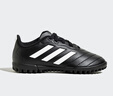 adidas阿迪達斯春秋款男小大童兒童硬人造偏硬草場(chǎng)運動(dòng)足球鞋HP3061黑 曬單實(shí)拍圖