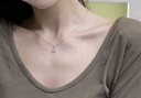 赫蓮娜魯伯特之淚項鏈女月光石吊墜玫瑰金首飾七夕情人節(jié)禮物生日禮物 HR魯伯特【白金色+禮盒】七倉發(fā) 曬單實拍圖