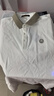 羅蒙（ROMON）2024夏季輕奢冰絲翻領(lǐng)男士短袖修身休閑絲光棉翻領(lǐng)t恤衫繡花保羅 白色 3XL 150-165斤 曬單實(shí)拍圖