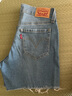 Levi's李維斯女士破洞修身潮流顯瘦多巴胺個性時尚藍色牛仔短褲 藍色 25 曬單實拍圖