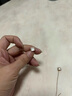 周大福四葉草耳釘耳線女鈦鋼耳飾輕奢耳環(huán)氣質(zhì)長(zhǎng)款新款七夕禮物送女友 白色1對(duì)-玫瑰金 曬單實(shí)拍圖