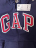 Gap【大小童同款】男女童logo抓絨衛(wèi)衣外套646082 海軍藍 100 cm(2-3歲)亞洲尺碼 曬單實拍圖