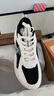 特步（XTEP）男鞋運動(dòng)鞋秋冬季跑步鞋新品皮面防水休閑鞋子男款青少年老爹鞋男 帆白黑【皮面】 40 曬單實(shí)拍圖