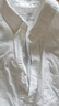 無印良品（MUJI）男式 棉水洗牛津紐扣領(lǐng) 套頭短袖襯衫男士襯衣25年夏季上衣 白色 XL （180/104A） 曬單實(shí)拍圖