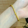 寶慶銀樓黃金手串珠子女款硬金小金珠手鏈足金送老婆送女友新年新年禮物 小金珠手串 約1.43g 曬單實(shí)拍圖