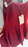 DPLAY2025年夏季新款紅色連衣裙女修身顯瘦禮服裙子性感吊帶裙短裙爆款 果醬紅 M 曬單實(shí)拍圖