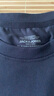 杰克·瓊斯（JACK&JONES）25年男裝T恤男夏季T恤舒適男士短袖涼感多色上衣純色水洗不易走形 海軍藍(lán)E38 2XL 190 曬單實(shí)拍圖