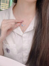 DAWO月光石魚(yú)尾925純銀項鏈女韓版小清新ins海洋風(fēng)流蘇精致鎖骨鏈項飾 月光石魚(yú)尾項鏈 曬單實(shí)拍圖