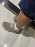 百麗透氣布鞋男夏季商場同款厚底一腳蹬休閑鞋8SW01BM5 卡其色（彈力帶） 40 (250mm) 曬單實拍圖