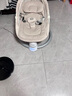 Trimigo（泰美高）電動(dòng)?jì)雰簱u椅哄娃神器搖搖椅新生兒見面禮嬰兒禮物用品嬰兒搖籃 卡其 嬰兒搖搖椅寶寶滿月禮物 【蚊帳+餐盤+玩偶+頭枕+藍(lán)牙音樂】 曬單實(shí)拍圖