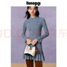 古良吉吉KUNOGIGI豬豬桶小號高級感手提斜挎水桶包女2025新款 米白黑 曬單實(shí)拍圖