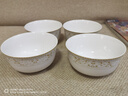 浩雅景德鎮(zhèn)陶瓷餐具套裝家用飯碗小湯碗歐式太陽島4.5英寸4個裝 曬單實拍圖