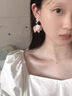 伊燦虞書欣同款超仙耳環(huán)女粉色貝殼花瓣耳釘耳夾2025新款爆款耳墜耳飾 虞書欣同款超仙花瓣耳釘 曬單實拍圖