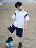 小豬班納男童套裝2025夏季新款polo衫撞色翻領(lǐng)短袖短褲親膚透氣時(shí)髦童裝 【清涼透氣運動(dòng)系套裝】03 160 曬單實(shí)拍圖