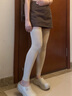 忽憶浩漫膚色肉色防曬袖套跑步冰絲腿套騎行護腿夏褲腿部腳套腿襪登山護膝 膚色（大碼120-180） 曬單實(shí)拍圖