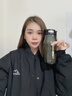卡馳慕寧2025新款磁吸茶水分離杯子運動水壺大容量水杯男耐高溫磁彈泡茶杯 黑[磁吸泡茶升級tritan]加厚款900ml 曬單實拍圖