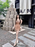 Ehangy奢侈高端品牌真皮鉚釘單鞋女新款尖頭淺口平底V家軟底柳丁瓢鞋子 漆皮裸灰 36 曬單實(shí)拍圖