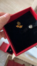 周六福黃金耳釘女足金999花卉耳飾耳針 計價(jià) 2.23g 曬單實(shí)拍圖