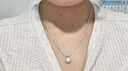 傾愛S925滿天星銀項鏈女生輕奢高級感鎖骨鏈銀飾生日禮物送女朋友 滿天星項鏈-白色 曬單實拍圖