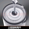 大衛(wèi)旋轉(zhuǎn)拖把35cm桿伸縮99-127cm 2頭加厚拖布 N11單桶洗脫合一不占地 曬單實(shí)拍圖