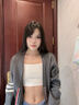 CleainKorte正品束胸內衣女大胸顯小吊帶運動(dòng)背心夏薄款無(wú)痕cos平胸神器 白色 M （上胸圍80-84CM） 曬單實(shí)拍圖