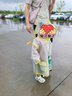 牧萌兒童雨衣男童女童全身防水雨披幼兒園寶寶小學(xué)生斗篷式可愛雨具 黃色【小恐龍雨衣】 S（建議90-105cm） 曬單實(shí)拍圖