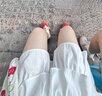 翊尚美半身短裙女夏季2025新款小個子蛋糕蓬蓬裙子女寬松高腰顯瘦a字裙 白色 【冰感內襯防走光】 S 【推薦80-95斤】 曬單實拍圖