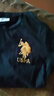 U.S. POLO ASSN.短袖t恤男夏季純棉小白T圓領寬松短袖男士打底衫 黑色 XL 曬單實拍圖