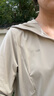 蕉下（beneunder）透氣夾克防曬衣女AS10424清爽防曬服冰感外套女防曬夾克沙杏咖L 曬單實(shí)拍圖