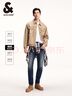 杰克·瓊斯（JACK&JONES）夏季潮時(shí)尚貓須水洗百搭舒適錐形牛仔褲男褲長(zhǎng)褲男裝225132069 A14深牛仔藍(lán) 30 170 W30/L30 曬單實(shí)拍圖