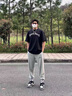 秋冬季純棉褲子寬松束腳運(yùn)動(dòng)長(zhǎng)褲加厚衛(wèi)褲男保暖休閑褲耐磨工作褲 黑色褲子【單件】 XL 【110-130斤】 曬單實(shí)拍圖