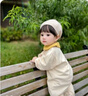 優(yōu)奇嬰兒衣服秋裝超萌可愛哈衣嬰幼兒寶寶連體衣洋氣爬服春秋季外出服 米黃 73cm 曬單實拍圖