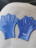 仁咸游泳手蹼水之星 鴨型　潛水套　劃水掌 提高速度 天藍色L碼 曬單實(shí)拍圖