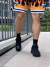 安踏（ANTA）男鞋板鞋子男2025秋季新款小白鞋皮面防潑水休閑鞋男潮流運動鞋 基礎(chǔ)黑 (2025秋-輕松3) 42 曬單實拍圖